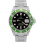 Unpolished Rolex Submariner Kermit 16610 LV Green Stainless Steel 40mm Watch