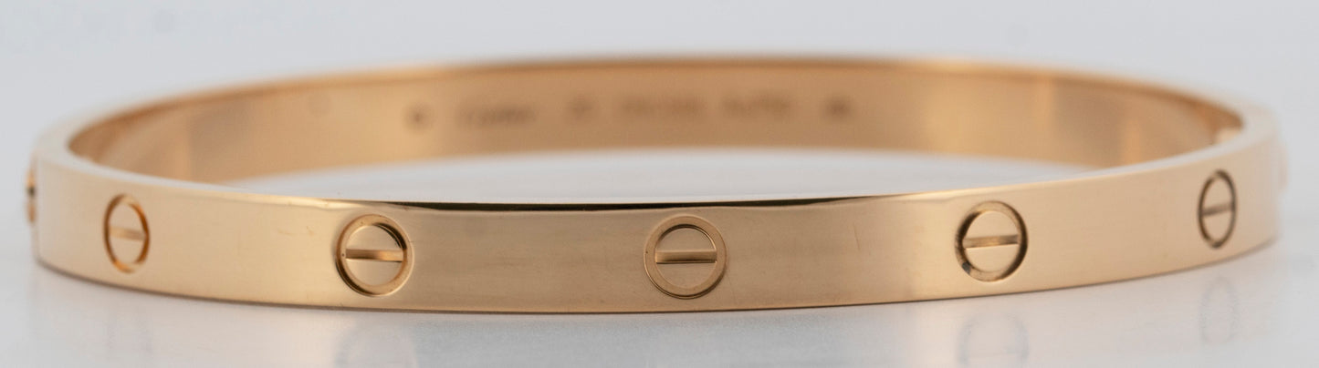 2021 PAPERS Cartier Love Bracelet Size 20 18K Yellow Gold BOX
