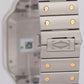 NEW PAPERS Cartier Santos 39.8mm Gray 18K Gold Steel Watch 4072 W2SA0030 BOX