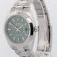 Rolex DateJust 41 GREEN Stainless Steel 41mm Smooth 126300 Oyster Watch