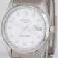 MINT Rolex Oyster Perpetual Date White 34mm Oyster Stainless Steel Watch 15200