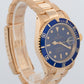 Rolex Submariner Date 16618 LB Blue 18K Yellow Gold Oyster Date 40mm Watch Box