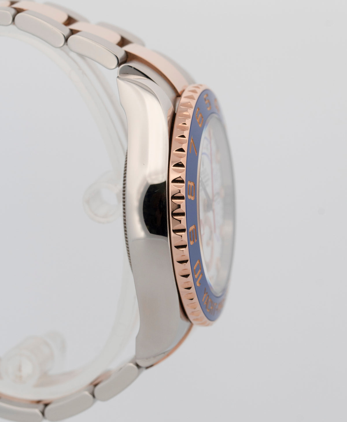 2025 CPO Rolex Yacht-Master II 116681 White Two-Tone Rose Gold 44mm Watch Box