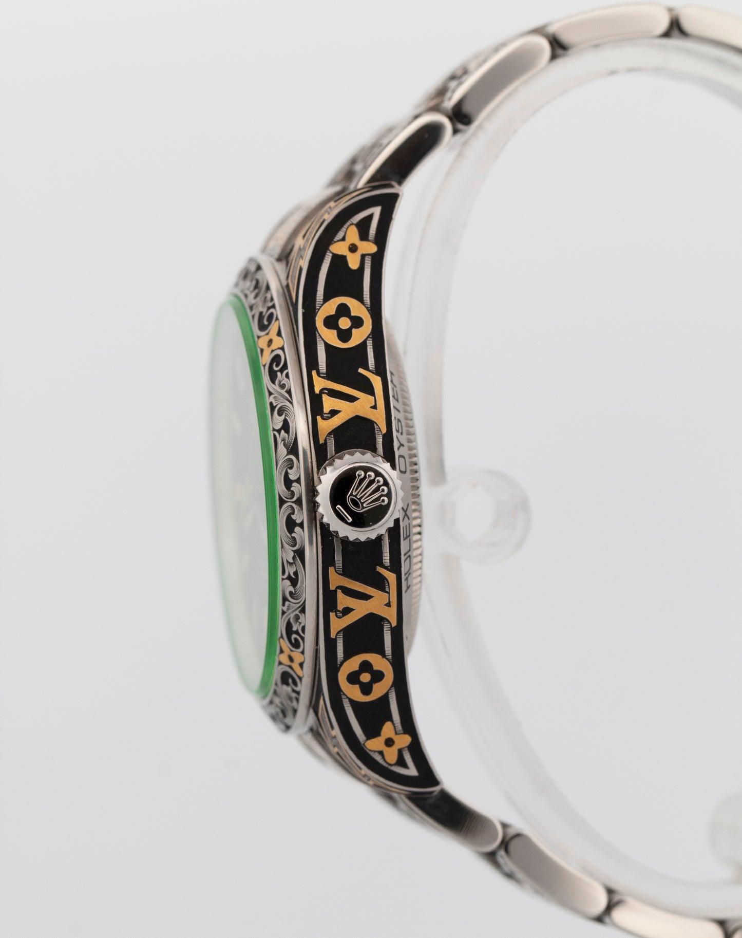 2009 Rolex Rolex Milgauss 116400 GV Jeff Parke Engraved 40mm Watch Papers