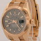 2016 Rolex Sky-Dweller 18K Rose Gold Slate Rhodium Oyster 42mm 326935 Box Papers