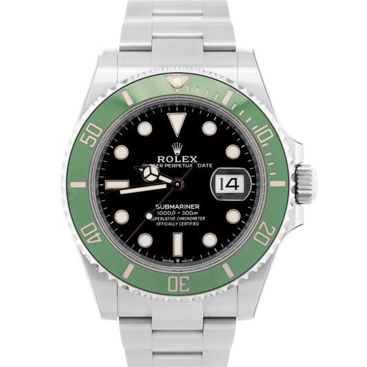 2023 PAPERS Rolex Submariner Date 41 KERMIT Green Steel 41mm Watch 126610 LV BOX