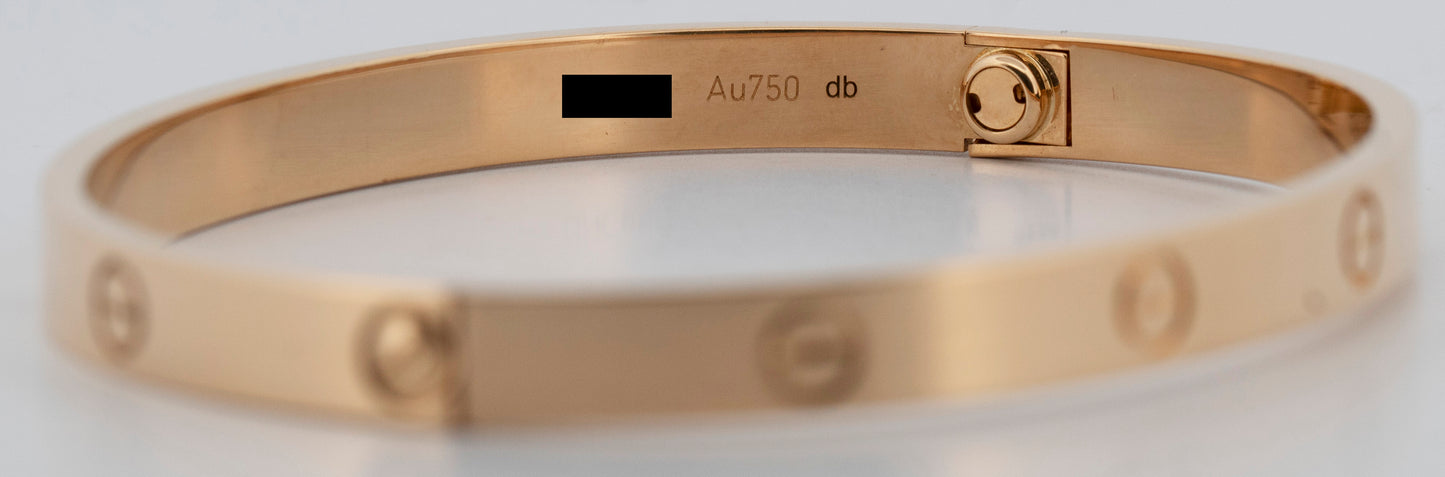 2021 PAPERS Cartier Love Bracelet Size 20 18K Yellow Gold BOX