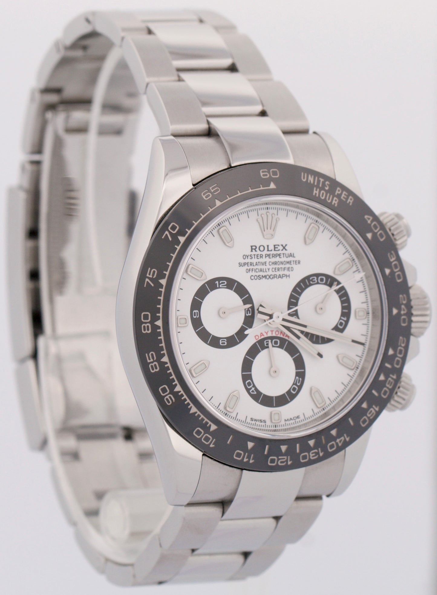 PAPERS Rolex Daytona PANDA White Stainless Steel Ceramic 40mm 116500 LN BOX