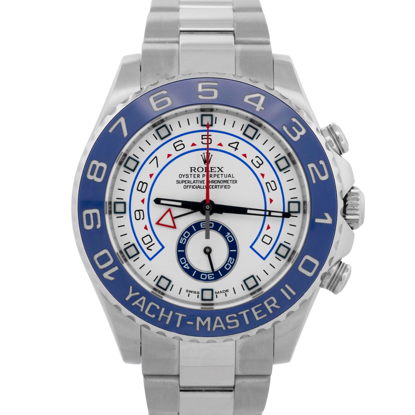Rolex Yacht-Master II 116680 White Stainless Steel Regatta 44mm Watch
