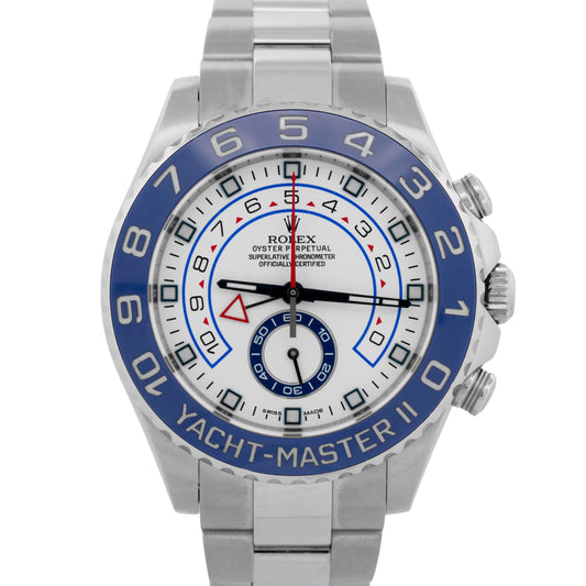 Rolex Yacht-Master II 116680 White Stainless Steel Regatta 44mm Watch