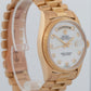 Rolex Day-Date President MOTHER OF PEARL Diamond Bark 36mm 18K Gold Watch 1803