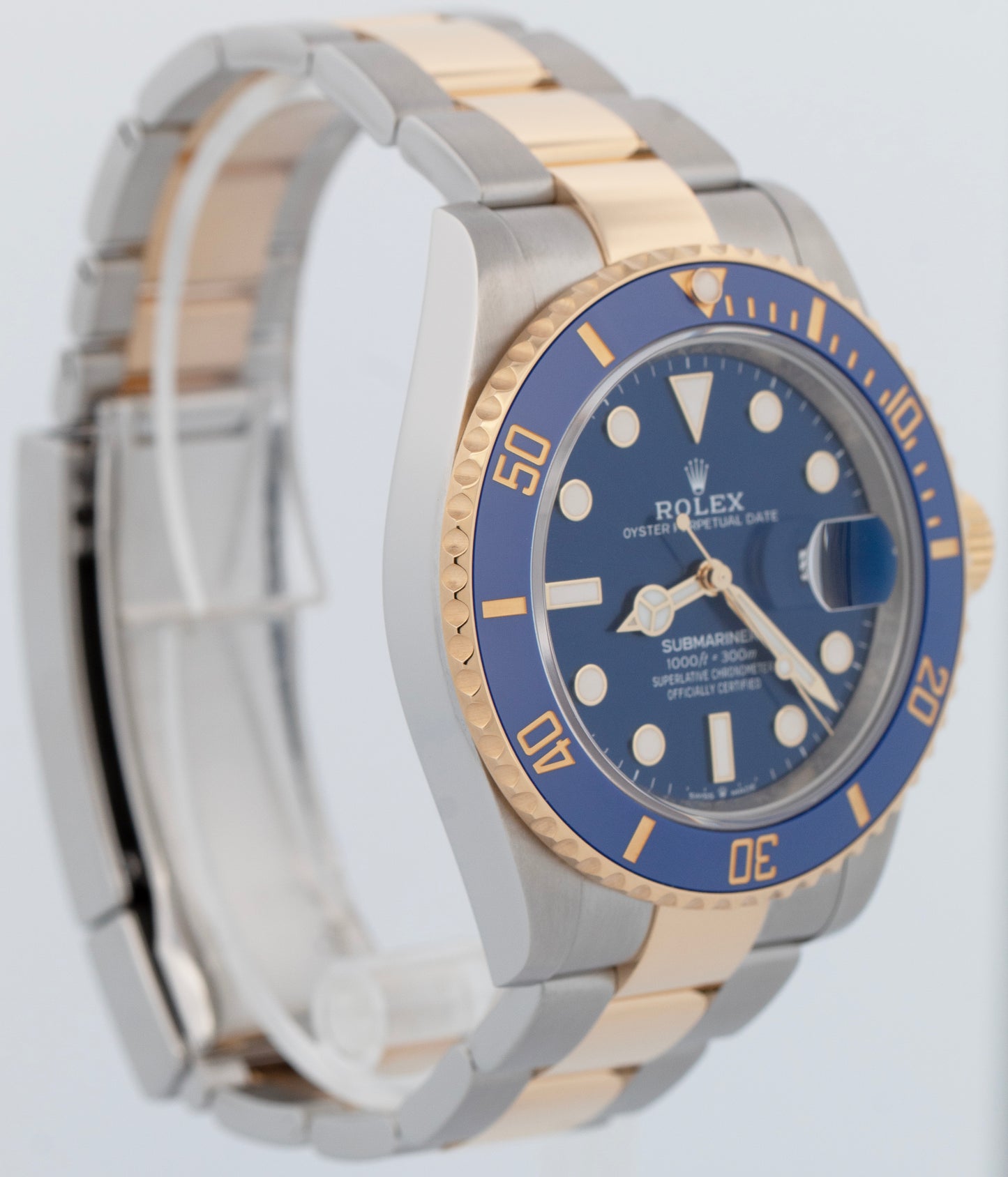 MINT Rolex Submariner Date 41mm Ceramic Two-Tone 18K Yellow Gold 126613 LB Watch