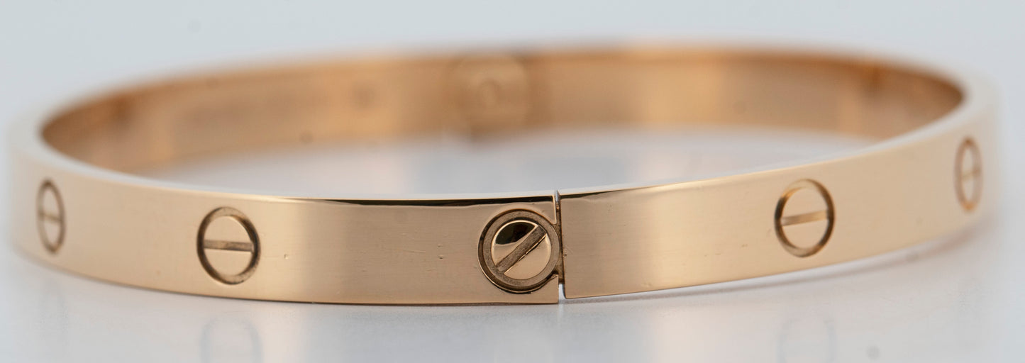 2021 PAPERS Cartier Love Bracelet Size 20 18K Yellow Gold BOX