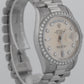Rolex Day-Date President FACTORY DIAMOND 36mm Silver 950 Platinum Watch 18346