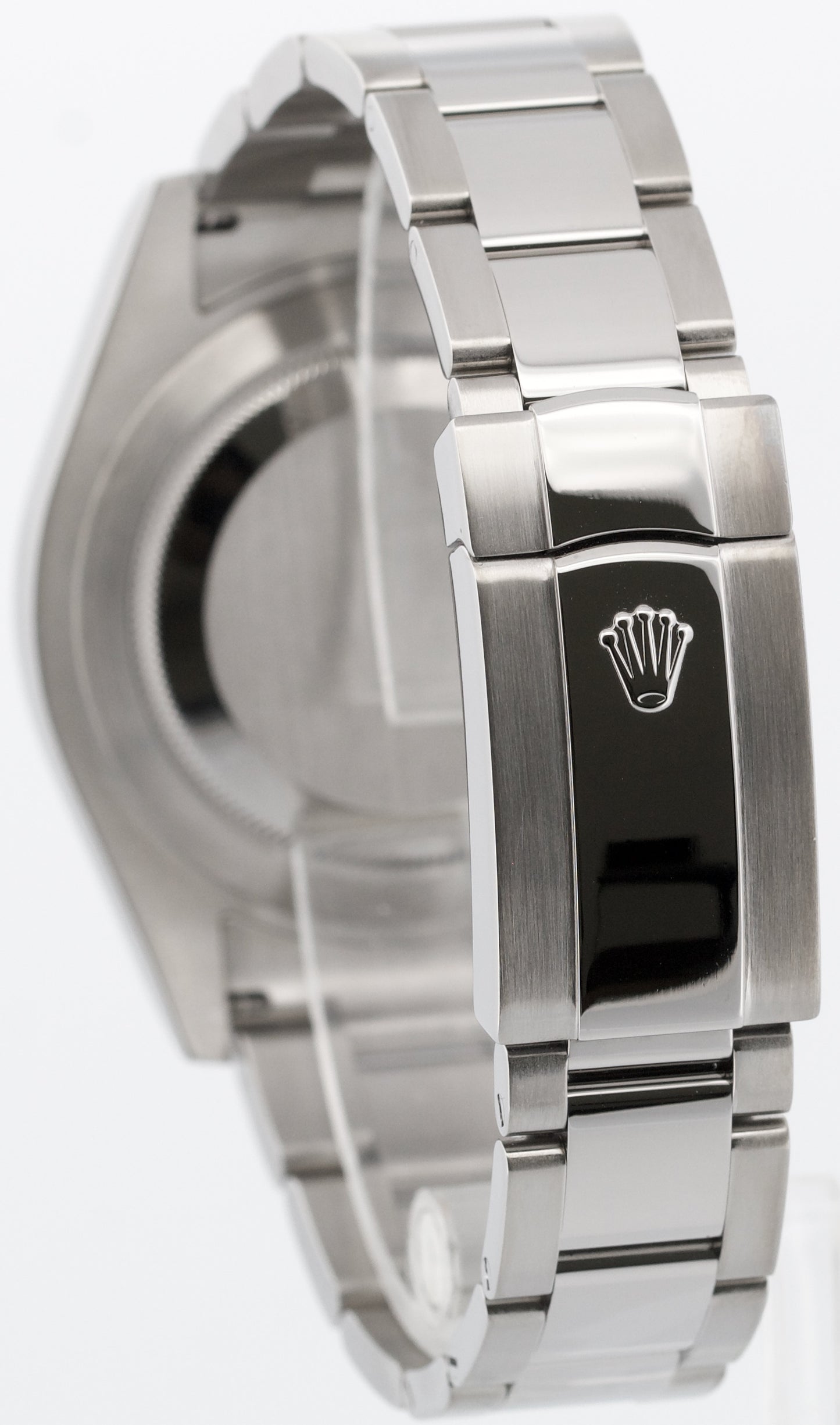 Rolex DateJust II BLACK Stainless Steel 18K Fluted OYSTER 41mm Watch 116334 BOX