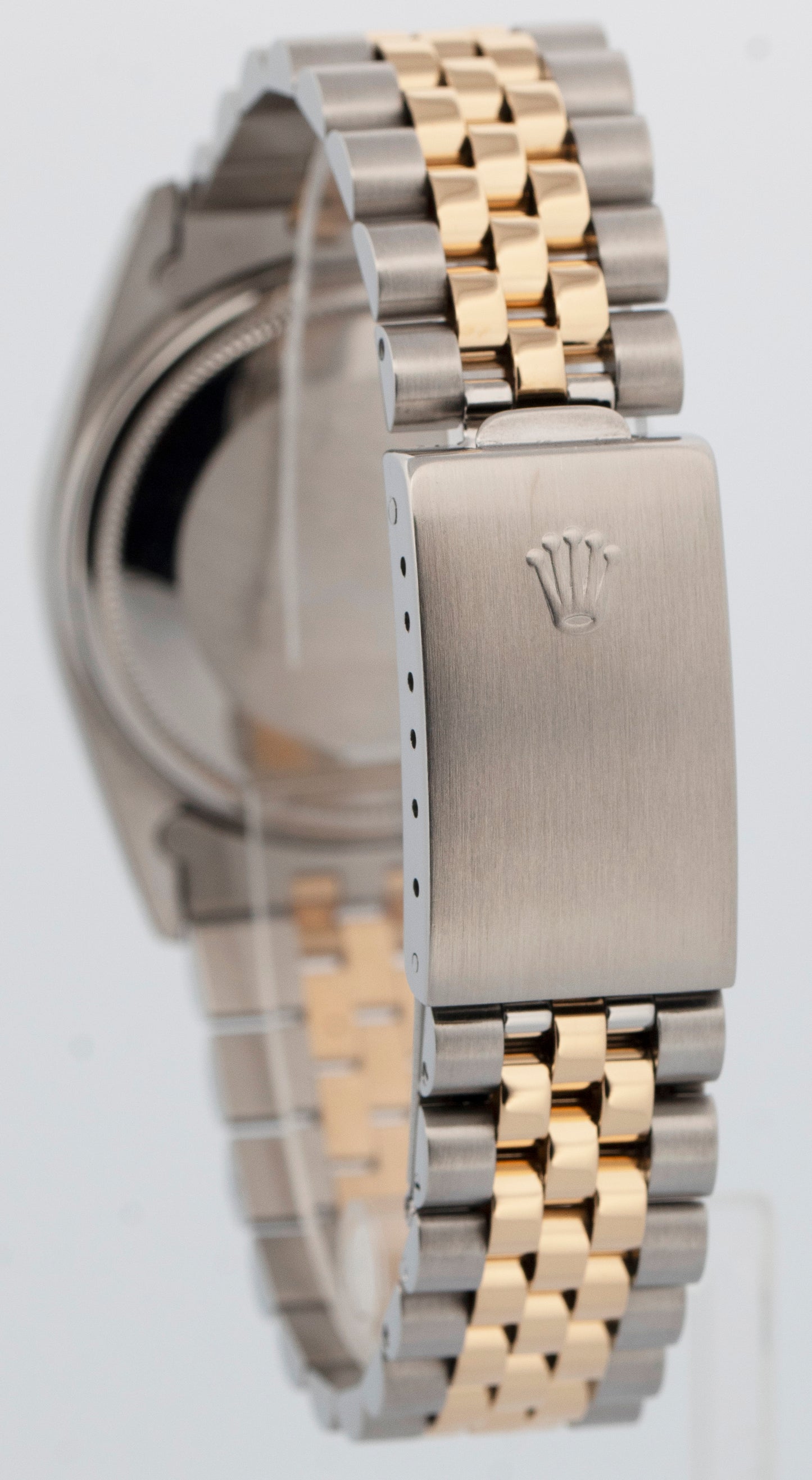 Rolex DateJust BLUE DIAMOND Two-Tone Yellow Gold Steel Jubilee 36mm 16013 Watch