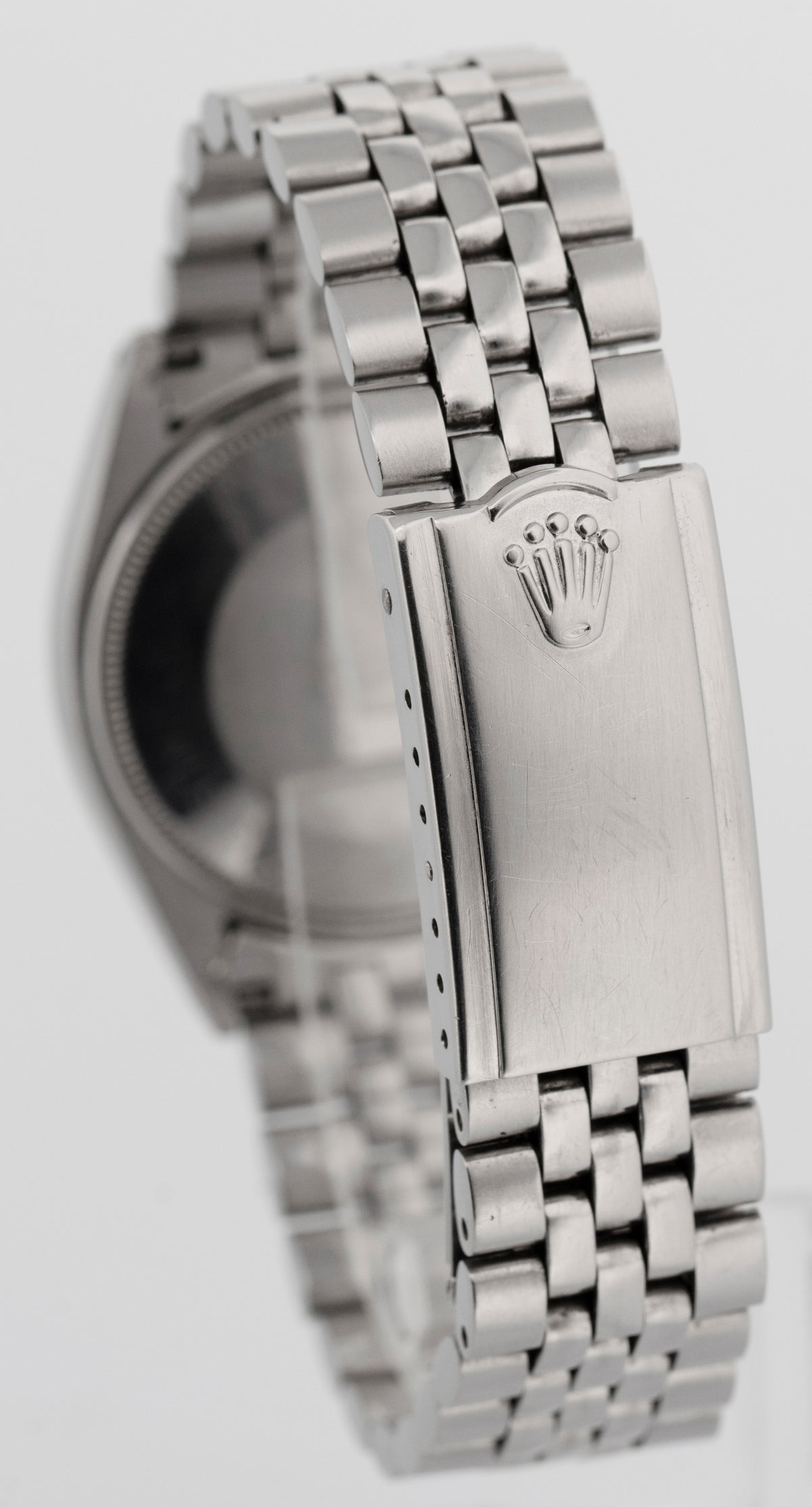 Unpolished Rolex Oyster Perpetual 1002 Silver Two-Tone Gold Steel 34mm Watch Box