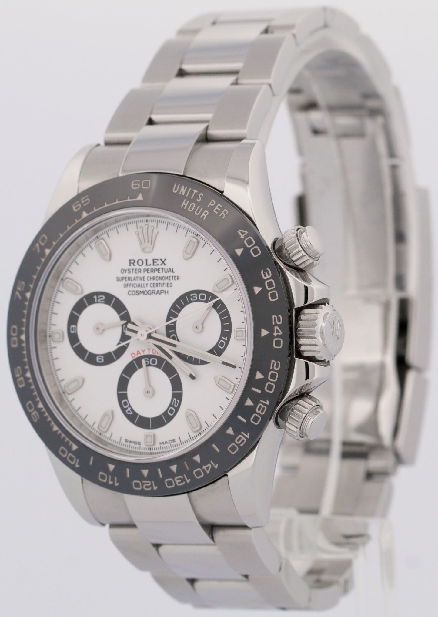 PAPERS Rolex Daytona PANDA White Stainless Steel Ceramic 40mm 116500 LN BOX