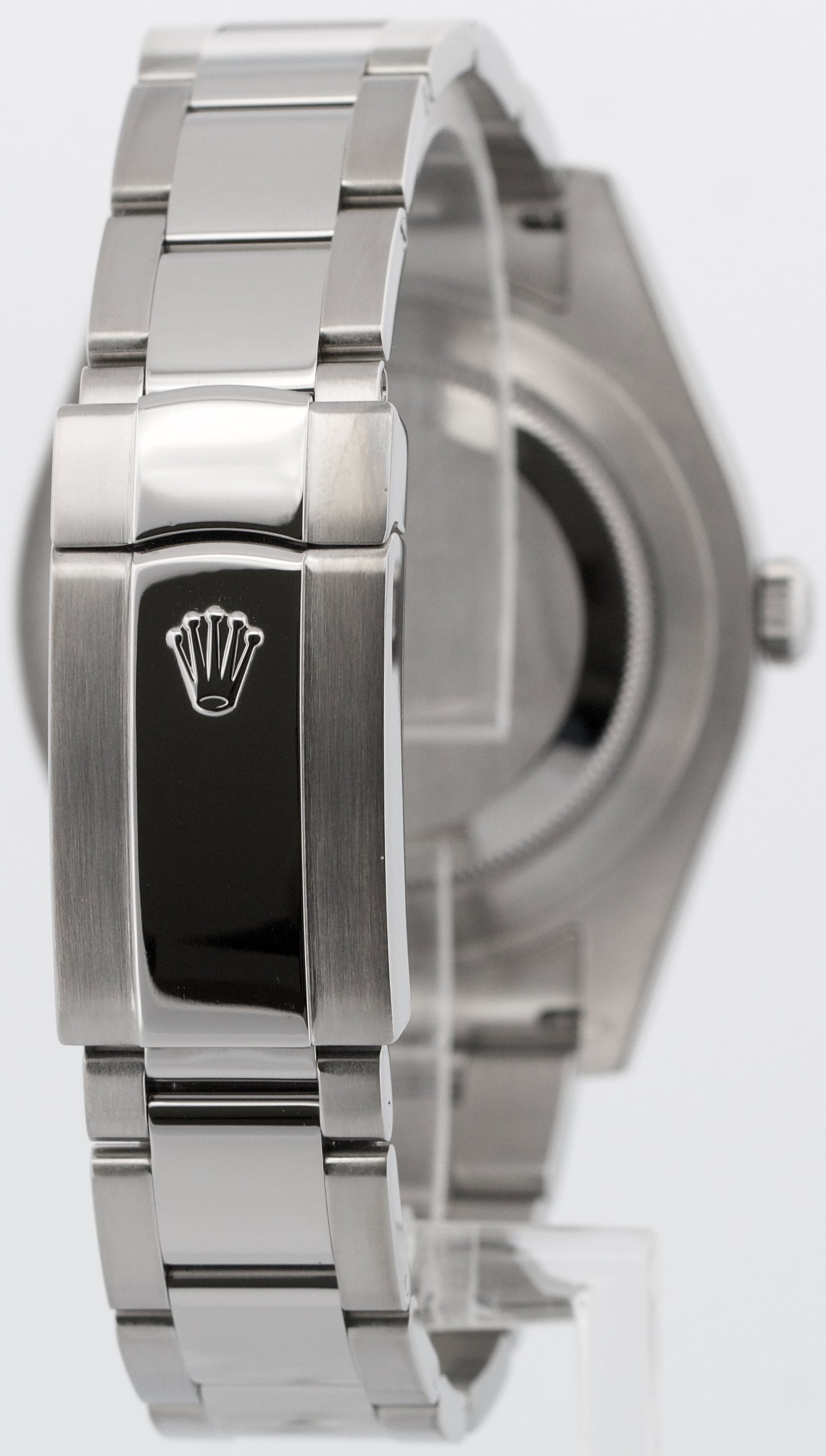 Rolex DateJust II BLACK Stainless Steel 18K Fluted OYSTER 41mm Watch 116334 BOX