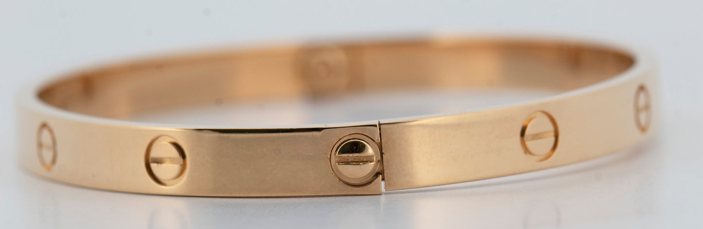 2021 PAPERS Cartier Love Bracelet Size 20 18K Yellow Gold BOX