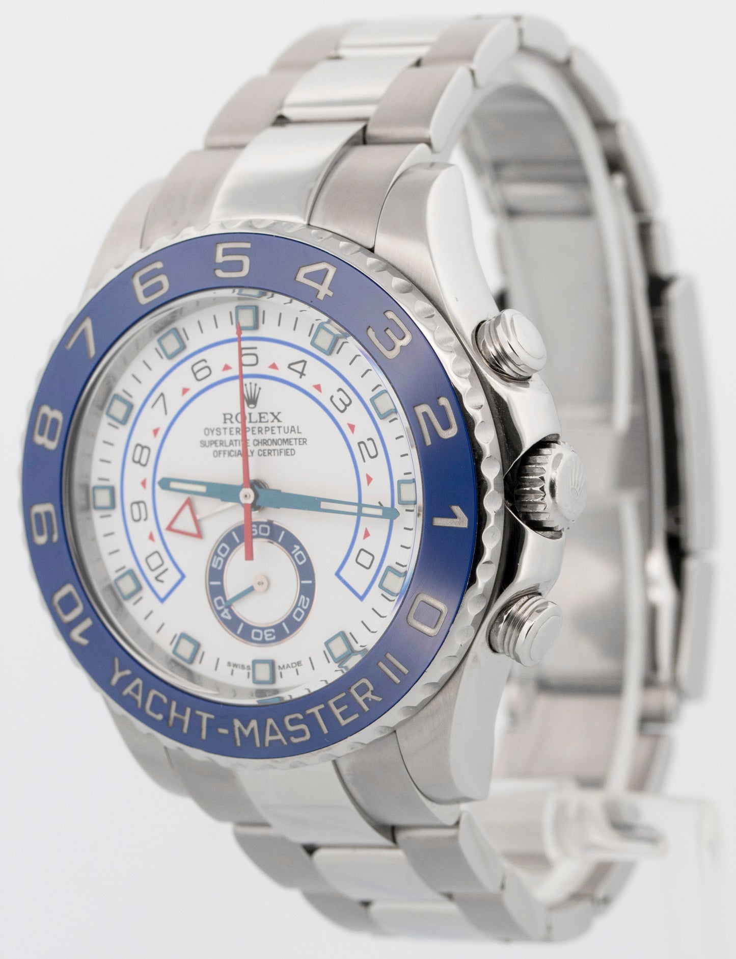 Rolex Yacht-Master II 116680 White Stainless Steel Regatta 44mm Watch