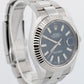 2013 PAPERS Rolex DateJust II BLUE Stainless Steel 41mm Fluted 116334 Watch BOX