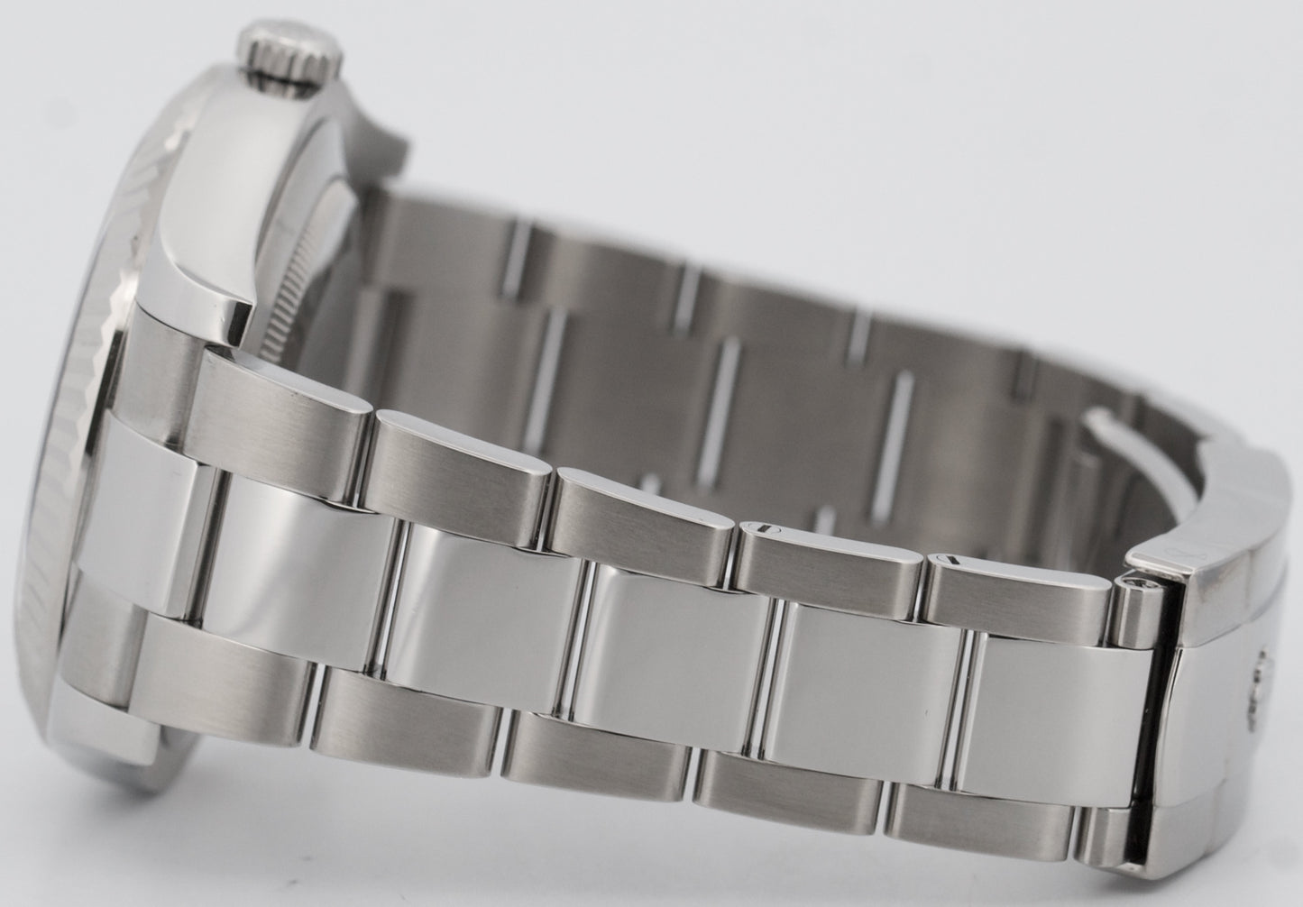 Rolex DateJust II BLACK Stainless Steel 18K Fluted OYSTER 41mm Watch 116334 BOX