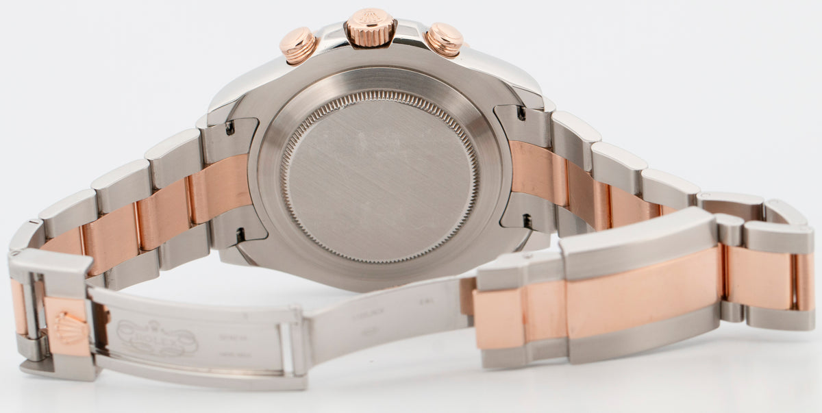 2025 CPO Rolex Yacht-Master II 116681 White Two-Tone Rose Gold 44mm Watch Box