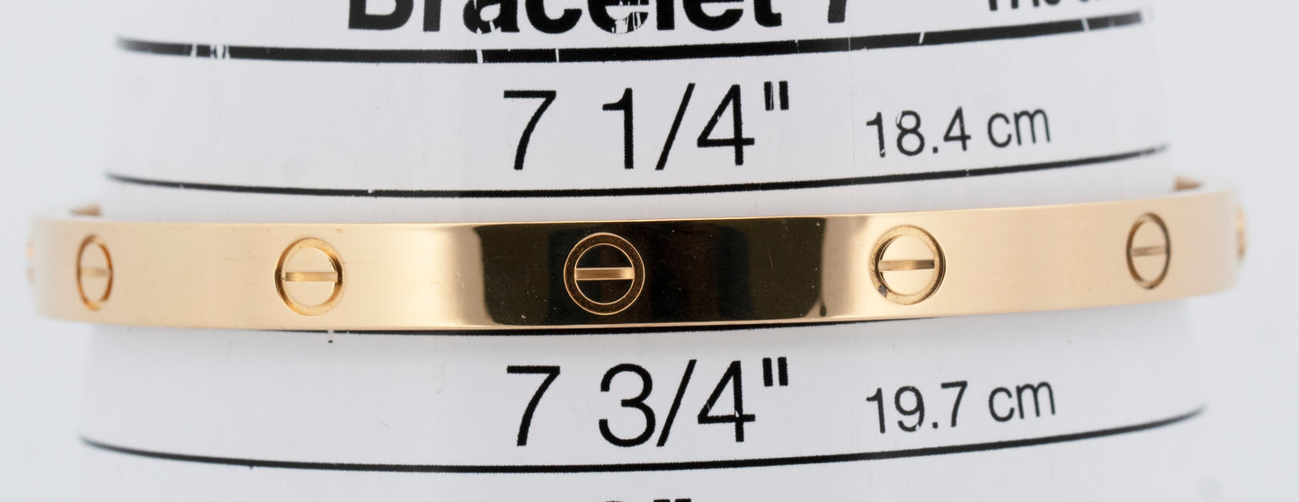 2021 PAPERS Cartier Love Bracelet Size 20 18K Yellow Gold BOX