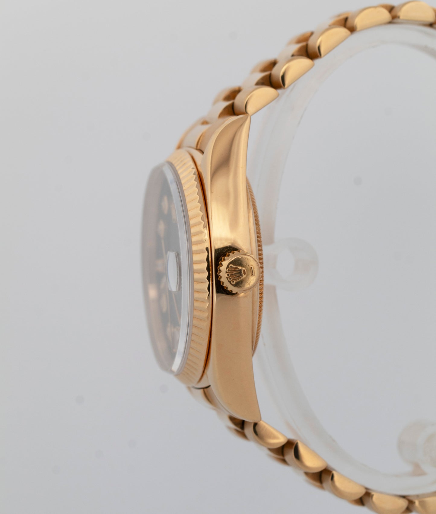 Rolex Day-Date President Green DIAMOND 36mm 18K Yellow Gold Fluted Watch 18038