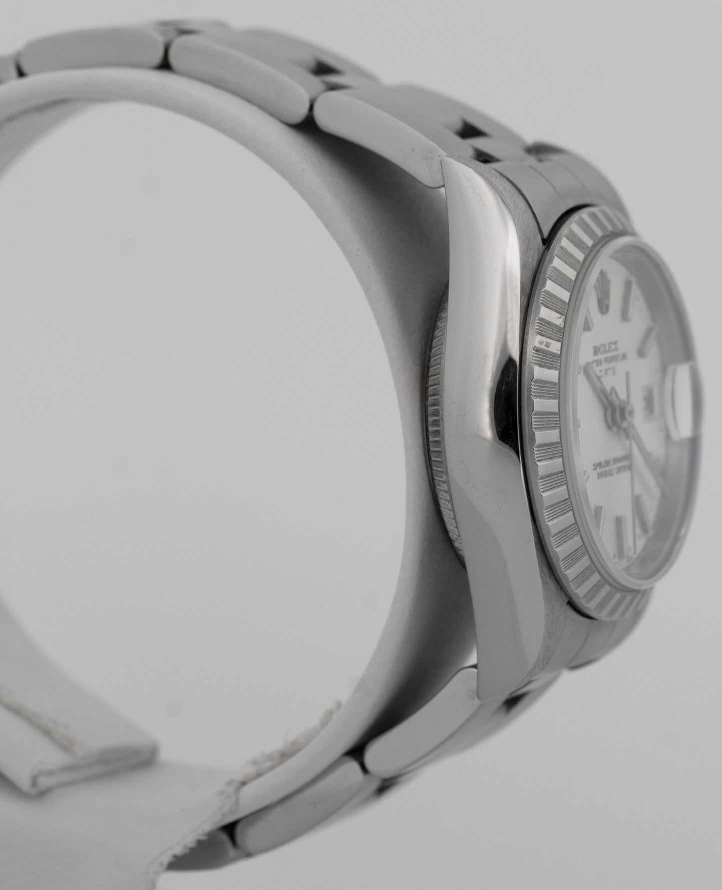 Ladies Rolex DateJust Silver TAPESTRY 26mm 79240 Stainless Steel Watch BOX