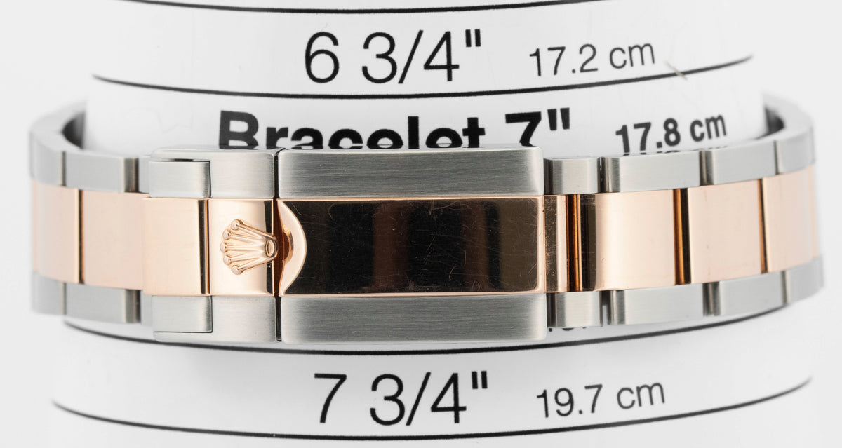 2025 CPO Rolex Yacht-Master II 116681 White Two-Tone Rose Gold 44mm Watch Box