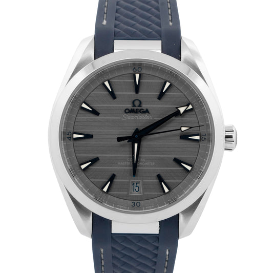 2025 PAPERS Omega Seamaster Aqua Terra 41mm Gray 220.13.41.21.06.001 Watch BOX