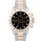 Rolex Daytona BLACK Two-Tone 18K Yellow Gold Stainless Steel Watch 116503
