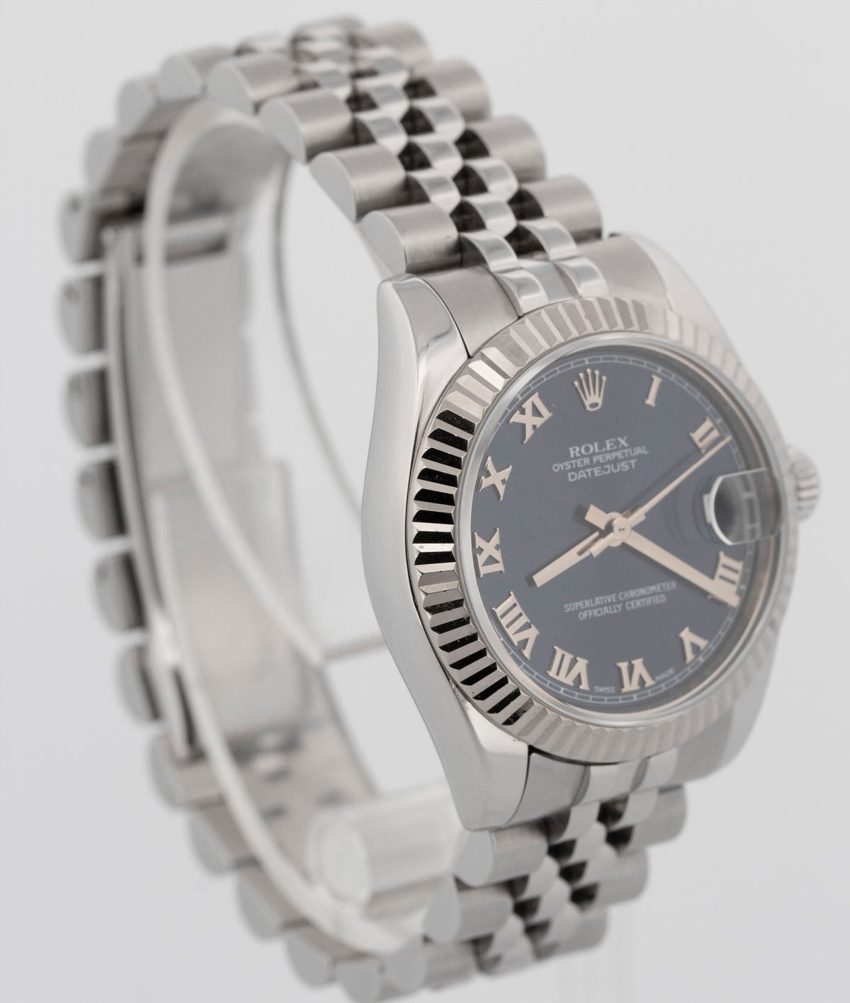 Rolex DateJust 178274 Blue Stainless Steel Jubilee Gold Fluted 31mm Watch