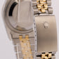 Rolex DateJust 36mm IVORY TAPESTRY Two-Tone 18K Gold Steel JUBILEE Watch 16233