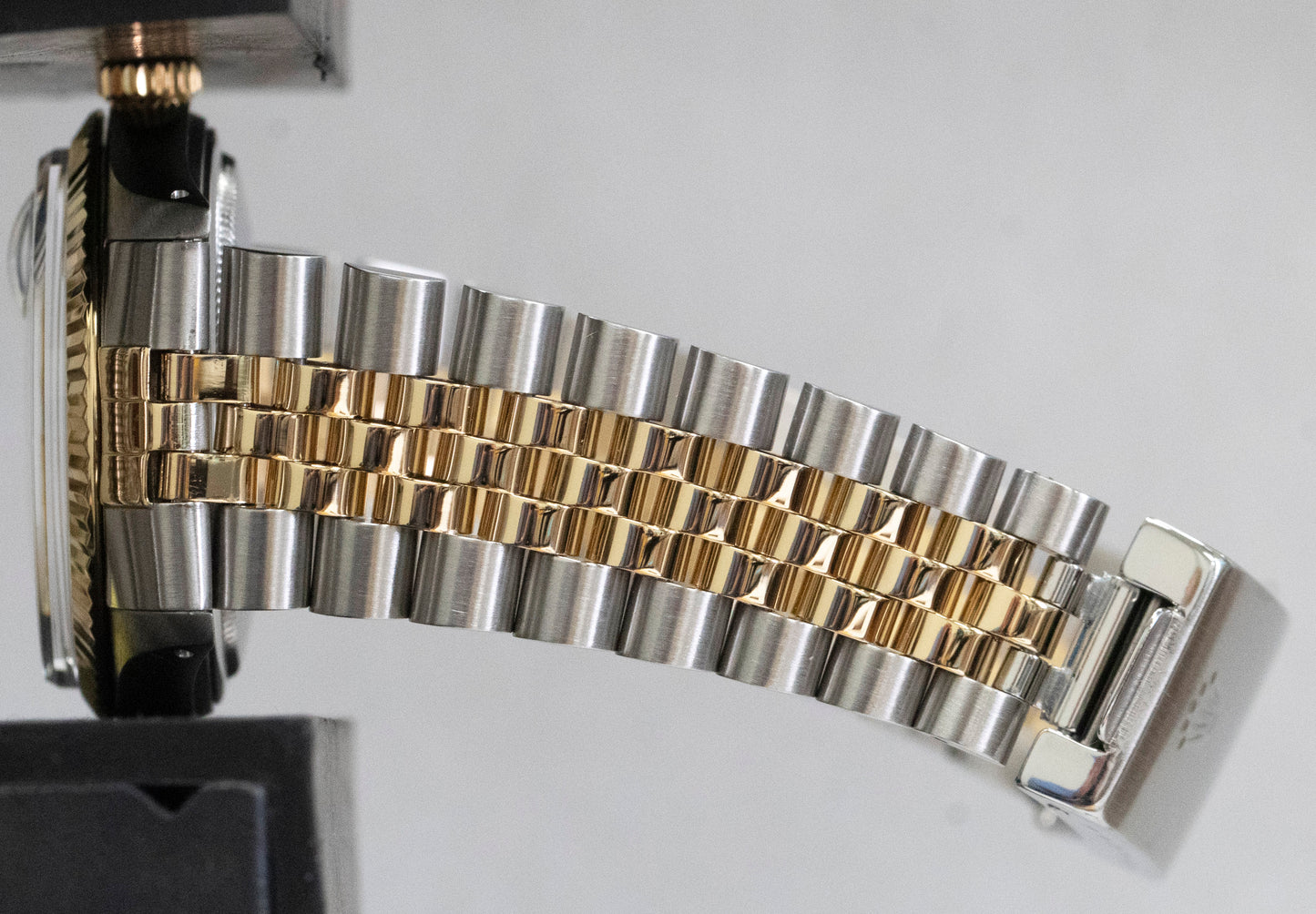 Rolex DateJust BLUE DIAMOND Two-Tone Yellow Gold Steel Jubilee 36mm 16013 Watch