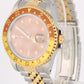 1997 PAPERS Rolex GMT-Master II ROOT BEER Two-Tone Gold Brown 40mm 16713 Watch