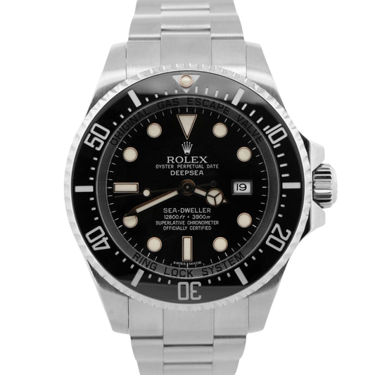 2009 PAPERS Rolex Sea-Dweller Deepsea BLACK Steel 44mm 116660 Watch BOX