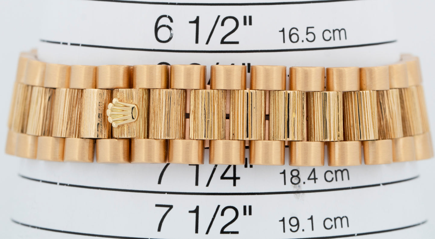 Rolex Day-Date President MOTHER OF PEARL Diamond Bark 36mm 18K Gold Watch 1803