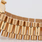 Rolex Day-Date President Green DIAMOND 36mm 18K Yellow Gold Fluted Watch 18038