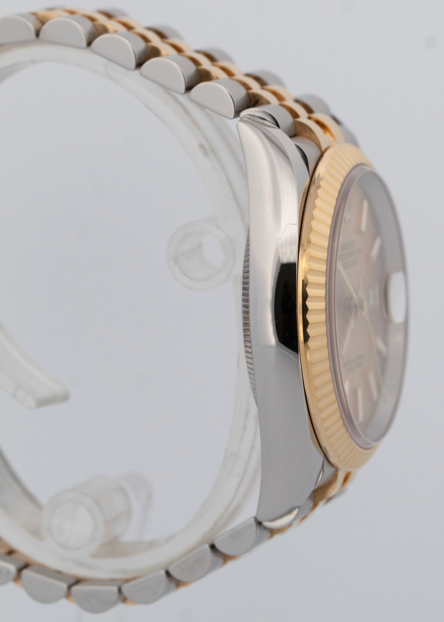 PAPERS Rolex DateJust CHAMPAGNE 36mm Steel Yellow Gold JUBILEE Watch 126233 BOX