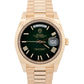 PAPERS Rolex Day-Date President 40mm GREEN OMBRE Yellow Gold 228238 Watch BOX
