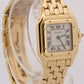Ladies Cartier Panthere Small WHITE ROMAN 18K Yellow Gold 22mm Quartz 866911 BOX