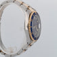 Rolex Submariner Date 40mm BLUE Two-Tone 18K Gold Stainless Steel 16613 Watch
