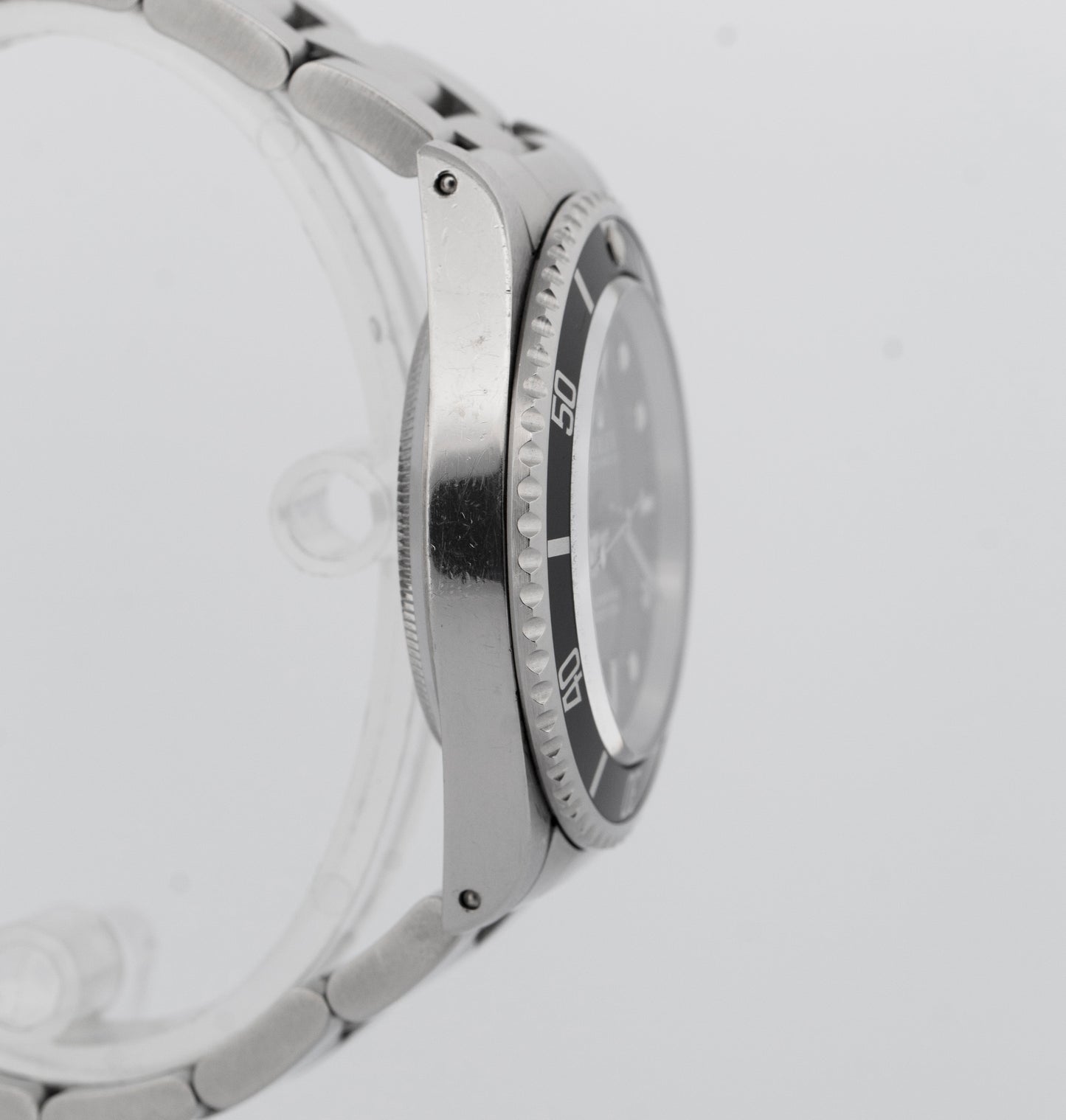 UNPOLISHED PAPERS Rolex Submariner No-Date Steel Black 40mm Watch 14060 BOX