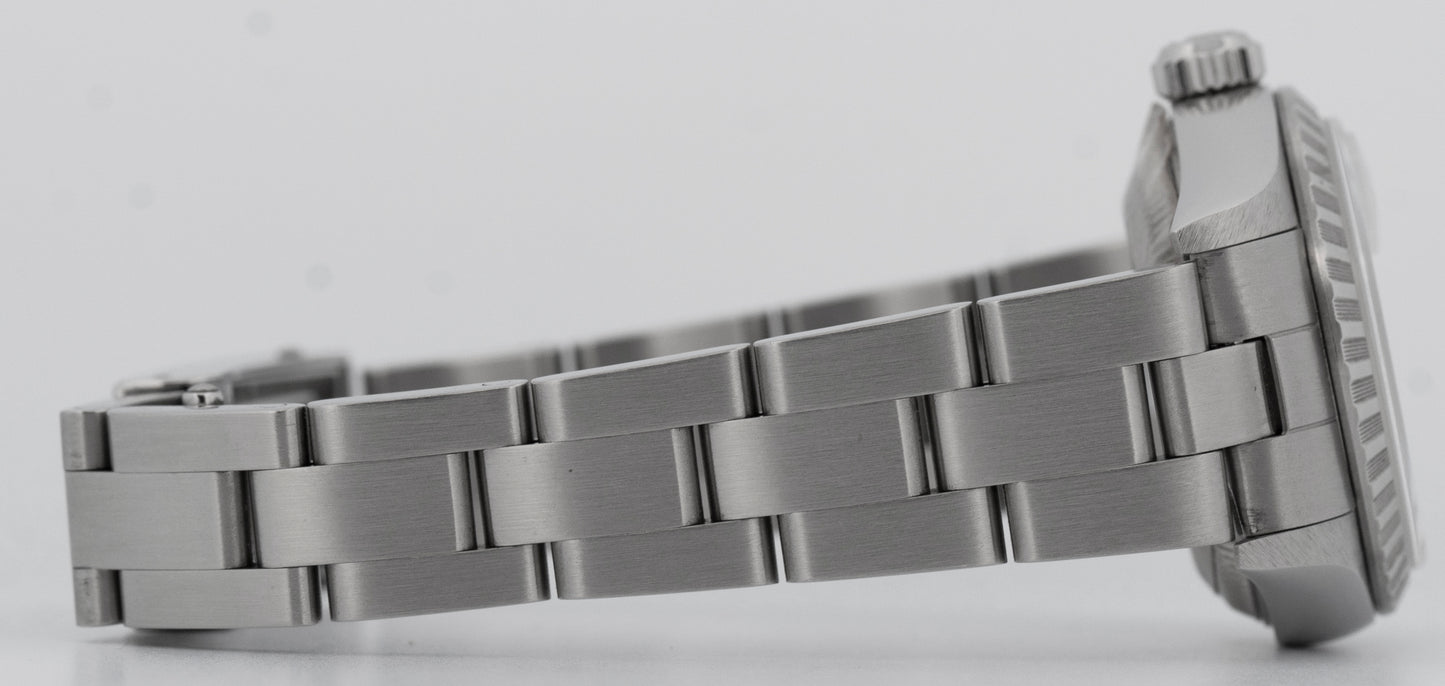 Ladies Rolex DateJust Silver TAPESTRY 26mm 79240 Stainless Steel Watch BOX