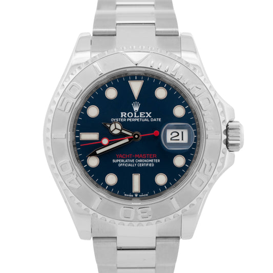 PAPERS Rolex Yacht-Master 40mm Blue Stainless Steel Oyster Watch 126622 BOX