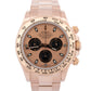 PAPERS Rolex Daytona SUNDUST 40mm 18K Rose Gold Watch Chronograph 116505 BOX