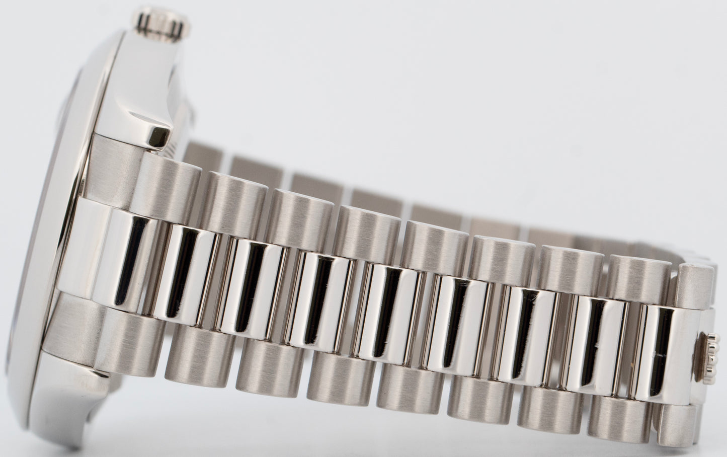 Rolex Day-Date Presidential GLACIER BLUE 41mm Roman Platinum 218206 Watch BOX